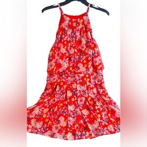 Eliza J Dress 14P Ladies Orange floral dress